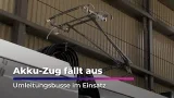 Akku-Zug fällt aus – Umleitungsbusse im Einsatz