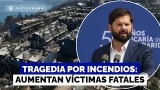 Aumentan víctimas fatales y Presidente Boric es increpado en visita por incendios en Bío Bío