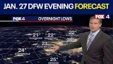 Dallas weather: Jan. 27 evening forecast