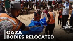 Gaza tries to bury its dead: Some bodies in makeshift graves moved to cemeteries