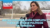 Instan por liberación completa y plena de presos políticos en Venezuela