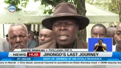Body of the late Cyrus Jirongo arrives for public viewing at his Kitale residence
