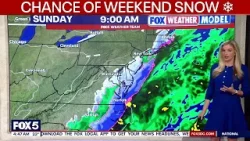 DC weather: Chance of weekend snow