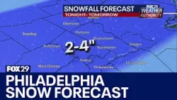 Philadelphia snow forecast: How much snow you can expect Monday, Tuesday