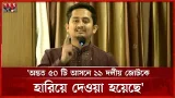 জনগণের সাথে প্রতারণা করলে সরকার ক্ষমতায় টিকে থাকতে পারবে না: সারজিস আলম | Sarjis Alam | NCP