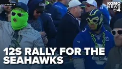 12s rally for the Seahawks as they take on the San Francisco 49ers in Divisional Round