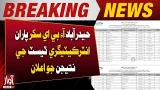 Hyderabad: IBA Sukkur Announces Inter Category Test Results | Awaz Tv News