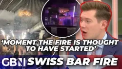 NEW IMAGES: Moment Swiss bar fire sparks alight as flames spread across the ceiling