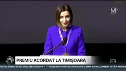 Maia Sandu a primit premiul „Timișoara Pentru Valori Europene”