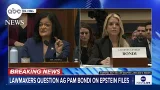 Bondi, Rep. Jayapal spar over redacted Epstein files