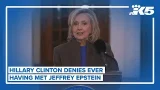 Hillary Clinton denies having met Jeffrey Epstein