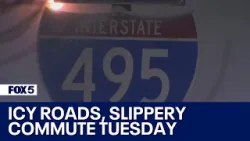Virginia drivers prepare for slippery morning commute