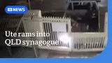 Man charged after ramming ute into QLD synagogue | ABC NEWS Man charged after ramming ute into QLD synagogue | ABC NEWS