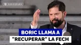 Boric llama a estudiantes a "recuperar" la FECh: "Los necesitamos en el debate público"