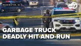 Woman killed, another hurt in hit-and-run crash with garbage truck in Northwest DC