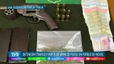 En Pueblo de Indios, Carabineros detiene a dos sujetos por porte ilegal de arma de fuego y droga