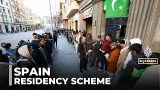 Spain immigration: Hundreds queue for government residency scheme Spain immigration: Hundreds queue for government residency scheme