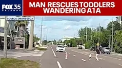 Man rescues two toddlers wandering along busy Florida highway