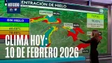 Pronóstico del clima hoy 10 de febrero 2026: Alivio térmico en el noreste de EEUU