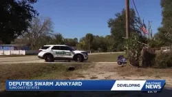 Police activity surrounds motorcycle junkyard in North Fort Myers