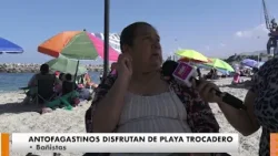 Antofagastinos disfrutan las mañanas del verano 2026 en Playa Trocadero
