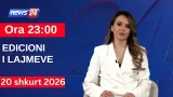 20 Shkurt 2026 Edicioni i Lajmeve në News24 në studio Daljana Sejdia (Ora 16:00)