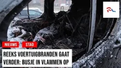 Vuurzee verwoest bedrijfsbus in Stadspolders