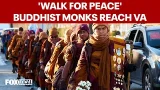 Buddhist monks on 'Walk for Peace' arrive in Virginia