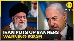 Iran-Israel Tensions: Iranian Banners Show Israeli Sites Targeted In June | WION Iran-Israel Tensions: Iranian Banners Show Israeli Sites Targeted In June | WION