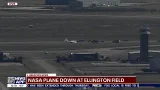 NASA plane down at Ellington Airport after front landing gear failed