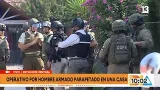 Intenso operativo por hombre parapetado en una casa en Estación Central | Tu Día