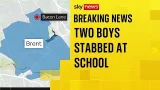 Police hunt teenage suspect after London school stabbings