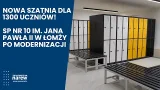 Nowa szatnia dla 1300 uczniów! SP10 w Łomży po modernizacji