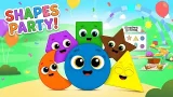 Learn Shapes & Colors | 1 Hour of Educational Video for Kids | Shapes Party! | BabyFirst TV