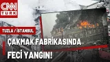 Çakmak Fabrikası ALEV ALEV Yanıyor! CNN TÜRK Olay Yerinde: Çok Sayıda İtfaiye Ekibi Sevk Edildi