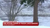 Officials warning people to stay off lakes, ponds  after child falls into frozen pond