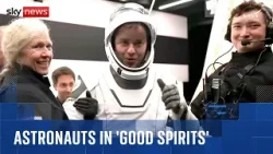 Space crew successfully returned to earth after medical evacuation