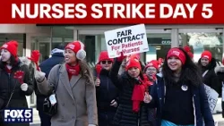 NYC's largest nurses strike enters day 5