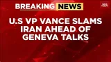 Breaking: US Vice President JD Vance Warns Iran Cannot Have Nuclear Weapons Ahead Of Geneva Talks