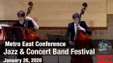 Metro East Conference Jazz & Concert Band Festival - January 26, 2026