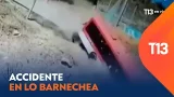 Bus Red cae a un barranco en Lo Barnechea: vecinos temen por accidentes