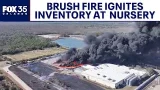Brush fire ignites plastic inventory at Osceola County nursery
