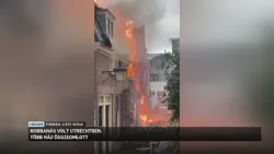 Robbanás volt Utrechtben, több ház összeomlott