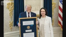 ノーベル平和賞メダルを“贈呈”マチャド氏がトランプ大統領と会談【報道ステーション】(2026年1月16日)