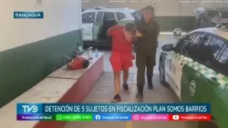 Carabineros detiene a 5 sujetos durante fiscalizaciones en Plan “Somos Barrios”