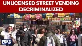 Law decriminalizing unlicensed street vending now in effect
