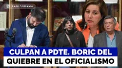 Tras quiebre en el oficialismo aumenta la tensión en el sector y culpan a pdte. Boric de la polémica