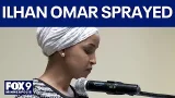 ICE in Minnesota: Ilhan Omar sprayed at north Minneapolis townhall