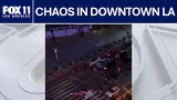 Street takeover outside Crypto.com Arena takes ugly turn | FOX 11 LA