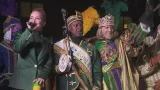 Kings of Zulu and Rex meet on Lundi Gras